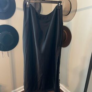 Wild Fable Black Midi Skirt